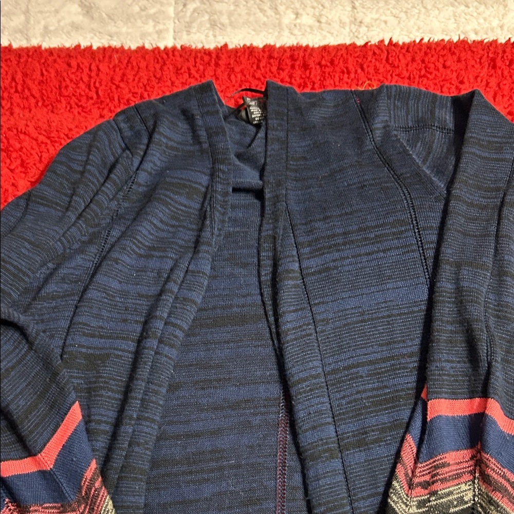New Directions Blue and Pink Cardigan